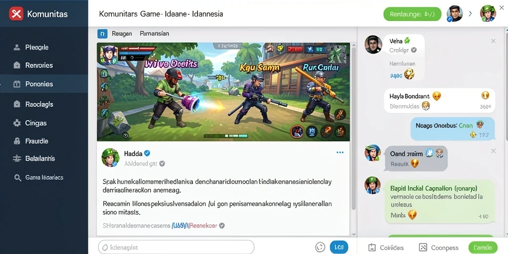 Fitur komunitas yang memungkinkan interaksi antar pemain.