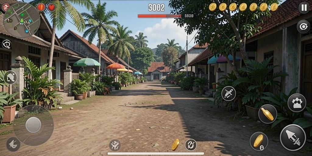 Screenshot dari mode multiplayer yang sangat mengasyikkan.